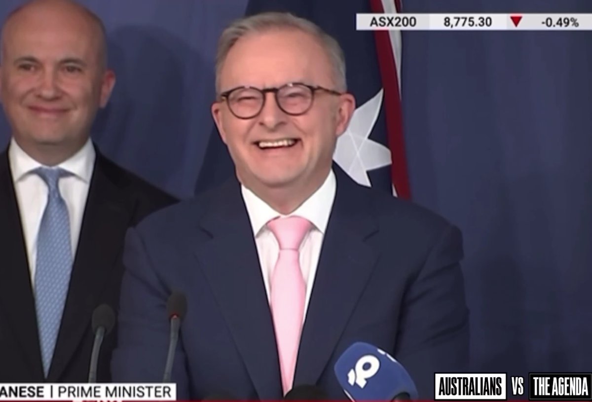 "What exactly do you mean by downward pressure on our energy prices?" 

Albanese: - "😂 You dumb c***s thought I do this for lowering energy prices? 📷"