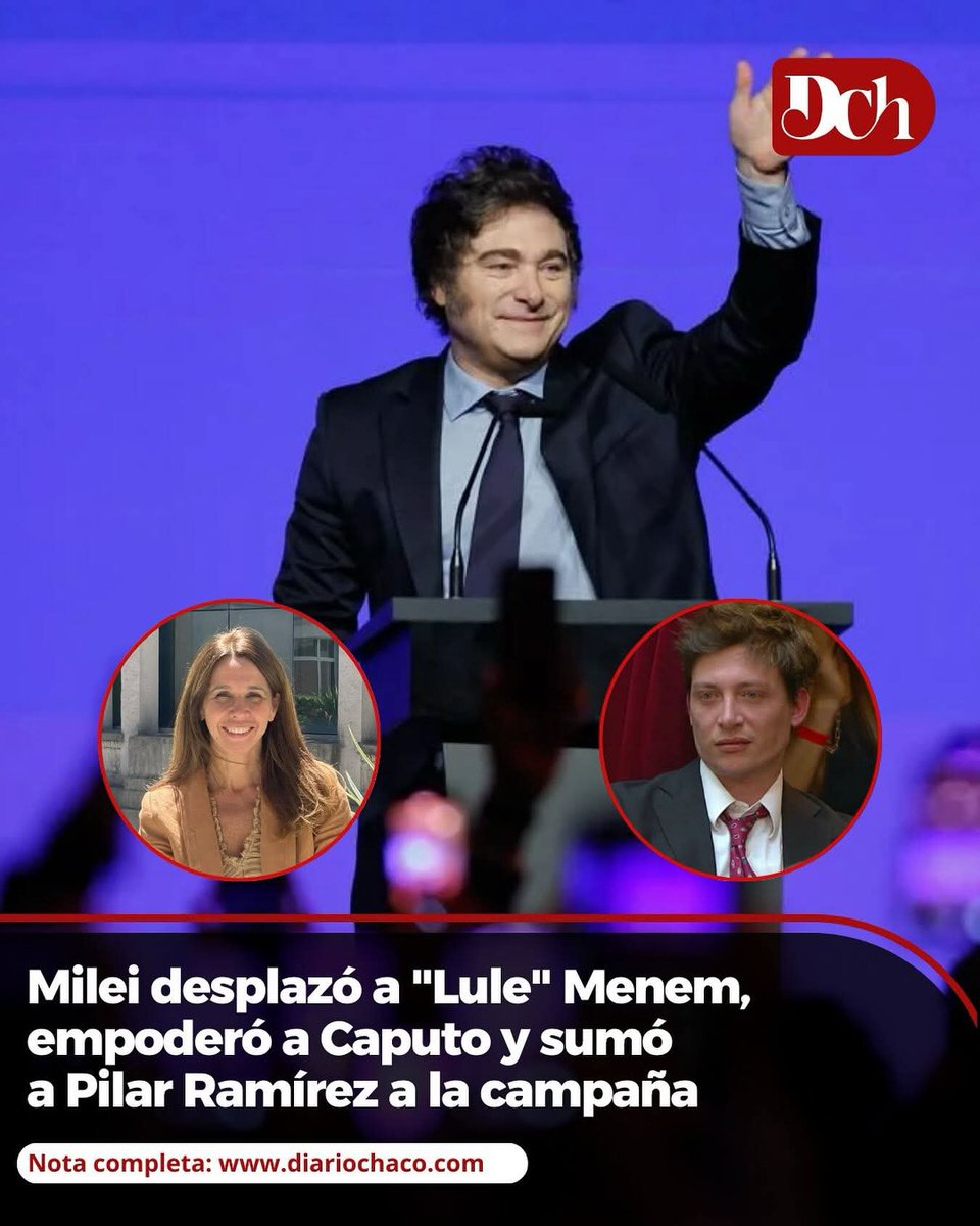 MILEI DESPLAZÓ A “LULE” MENEM, EMPODERÓ A CAPUTO Y SUMÓ A PILAR RAMÍREZ A LA CAMPAÑA | El Presidente desplazó a Eduardo “Lule” Menem, empoderó a Santiago Caputo y sumó a Pilar Ramírez para coordinar la estrategia electoral de La Libertad Avanza.
