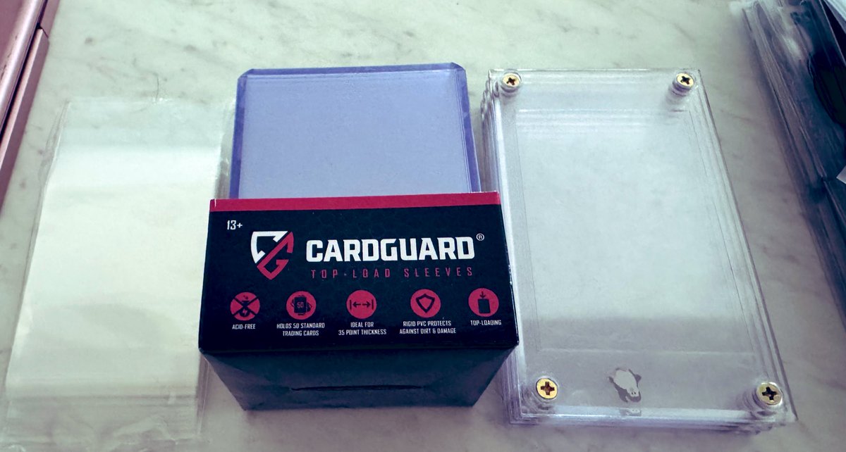 mrandersonofus's tweet photo. Opinion of card protectors? Will be Shipping my 1st bulk of cards to get graded. Any Recommendations hobby people! @CardPurchaser @Topps https://t.co/IaYXHUvam0