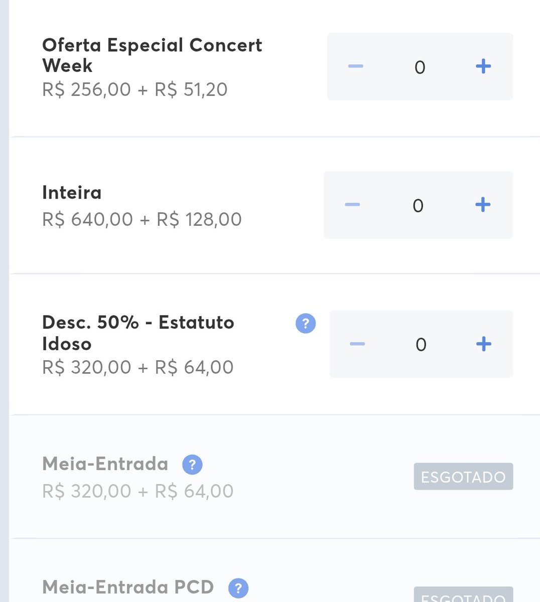 Ticketmaster com promoção para Pista Premium para o show da Pierce The Veil.