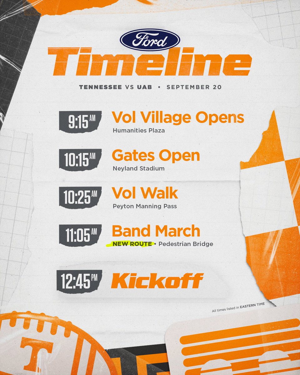Vol_Football's tweet photo. gameday is around the corner

all the info → https://t.co/Xsan0YDhyV

#GBO 🍊 https://t.co/PPG6dgf0S3