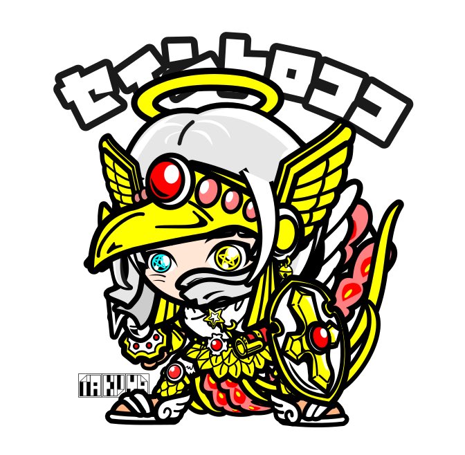 セイントロココ😆😆😆
#ビックリマン　#ヘッドロココ #へっど #オマージュ　#可愛い　#パチシール　#ビックリマンシール