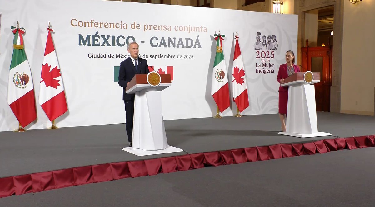 #AHORA

El primer ministro de Canadá, Mark Carney, ofrece una conferencia de prensa conjunta con la presidenta Claudia Sheinbaum.

Más en lopezdoriga.com