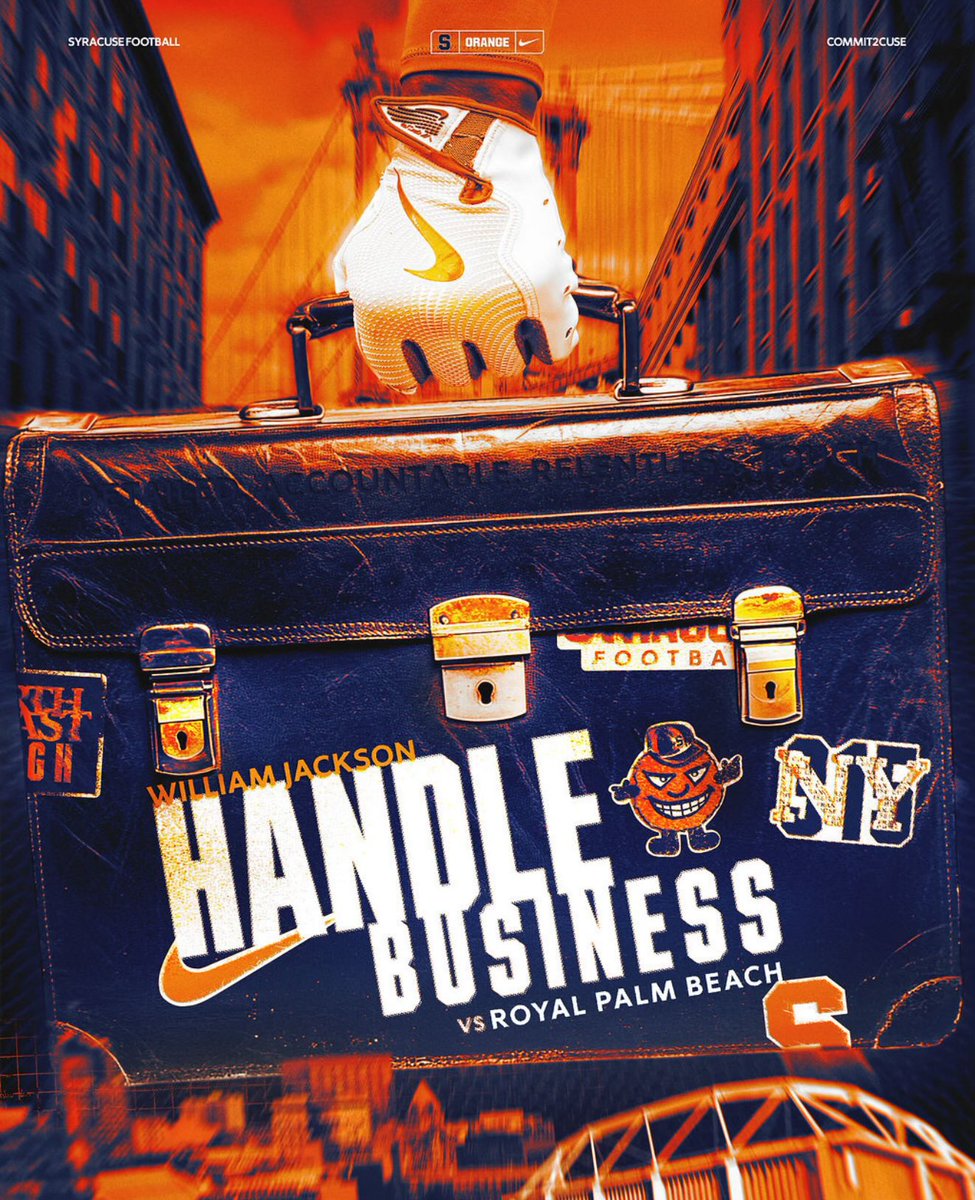 WillJacksonQB3's tweet image. Thank you, @CuseFootball, for the awesome good luck graphic! Let's go Orange! 🍊🏈 @FranBrownCuse @CoachWatkCUSE @CuseFootball #Cuse #GoOrange #SyracuseFootball
🐾🐾🐾🐾🐾🐾🐾🐾🐾🐾🐾🐾🐾🐾🐾
@COACH217ROLAND @QBOCCoachAlford @LesterWDavis1 @LUmm55 @CamdenRecruits