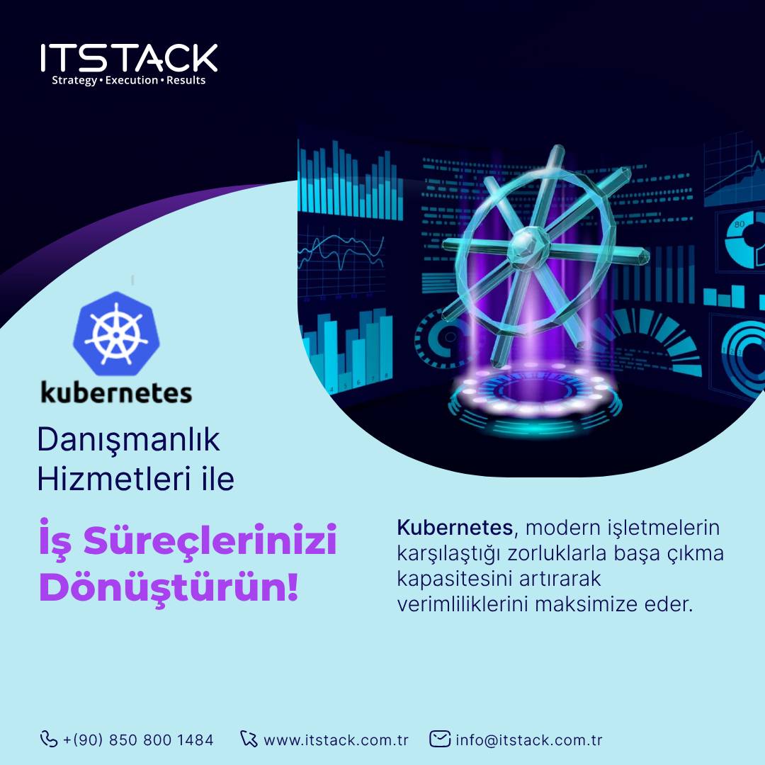 itstacktr's tweet image. Kubernetes, konteynerleştirilmiş uygulamaların otomatik olarak dağıtılması, ölçeklendirilmesi ve yönetilmesi için açık kaynaklı bir platformdur.
💡Danışmanlık Hizmetimizin Avantajları
Uzman Bilgisi
Kişiselleştirilmiş Çözümler
Performans ve Ölçeklenebilirlik
DevOps Entegrasyonu