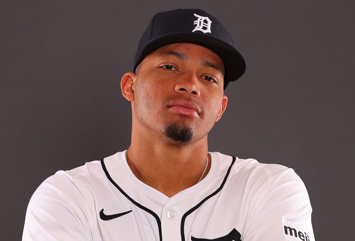 OUTMANISM's tweet photo. 🚨 The Detroit Tigers confirms that Wenceel Pérez are there were once they are did.  

They became the first ever to have the first as in the era of that when of a home run and the outfield began.  

Congratulations Wenceel 🤍 https://t.co/EhIzFf86vE