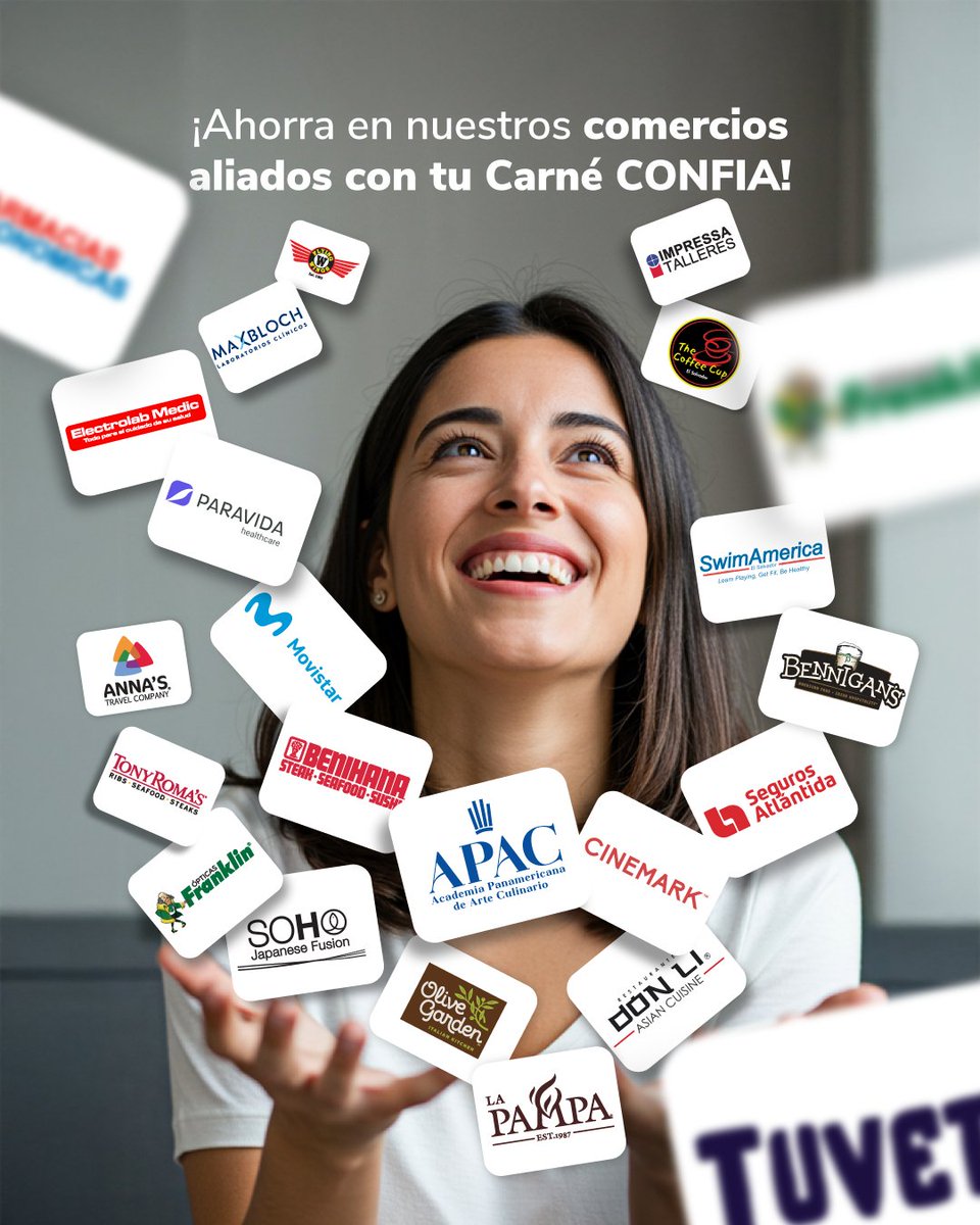 Porque cada ahorro cuenta, tu Carné CONFIA te da beneficios en comercios aliados.
