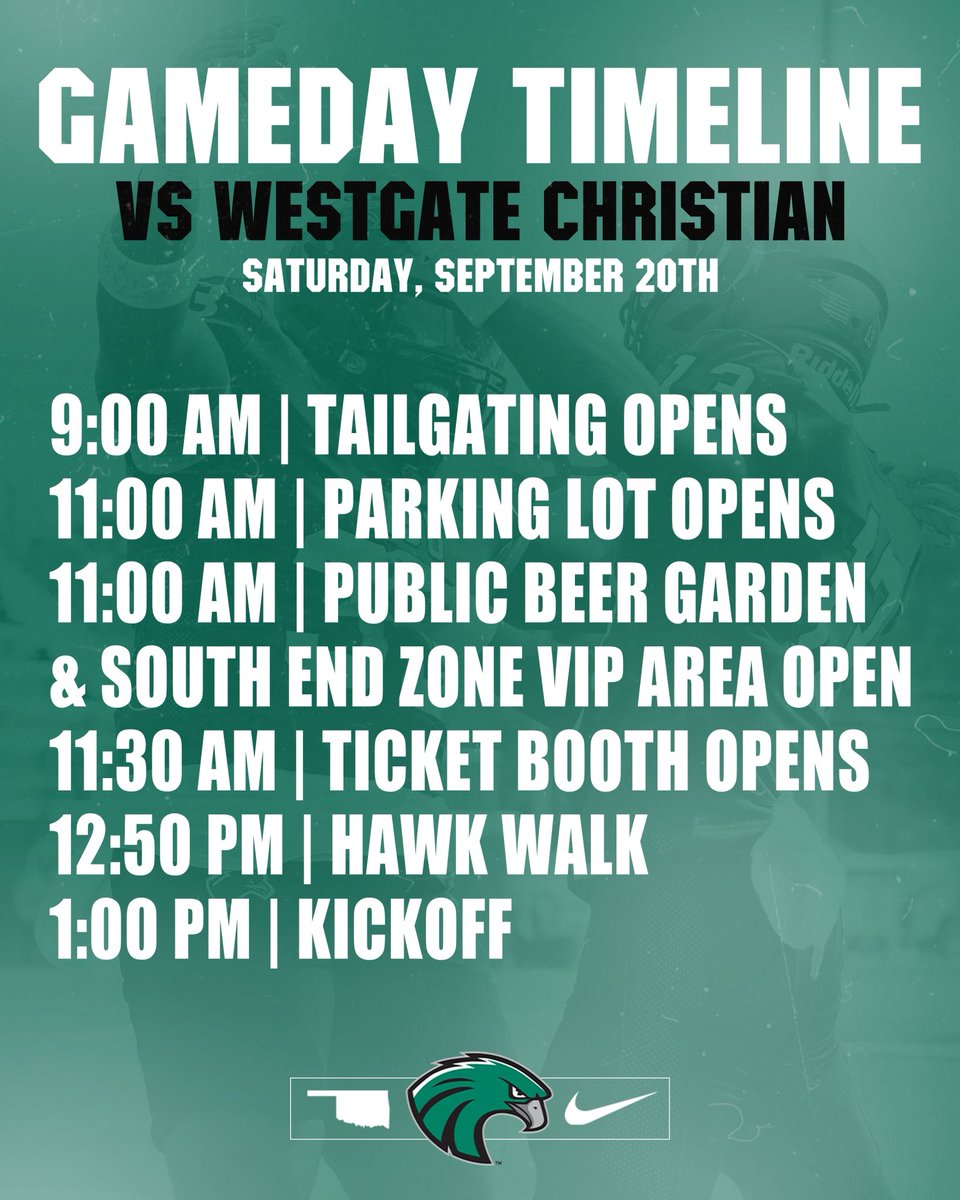 Everything you need to know for Saturday’s game at Doc Wadley Stadium 🏟️🏈

#HawksRise | #Come2TheQuah | #GRIT