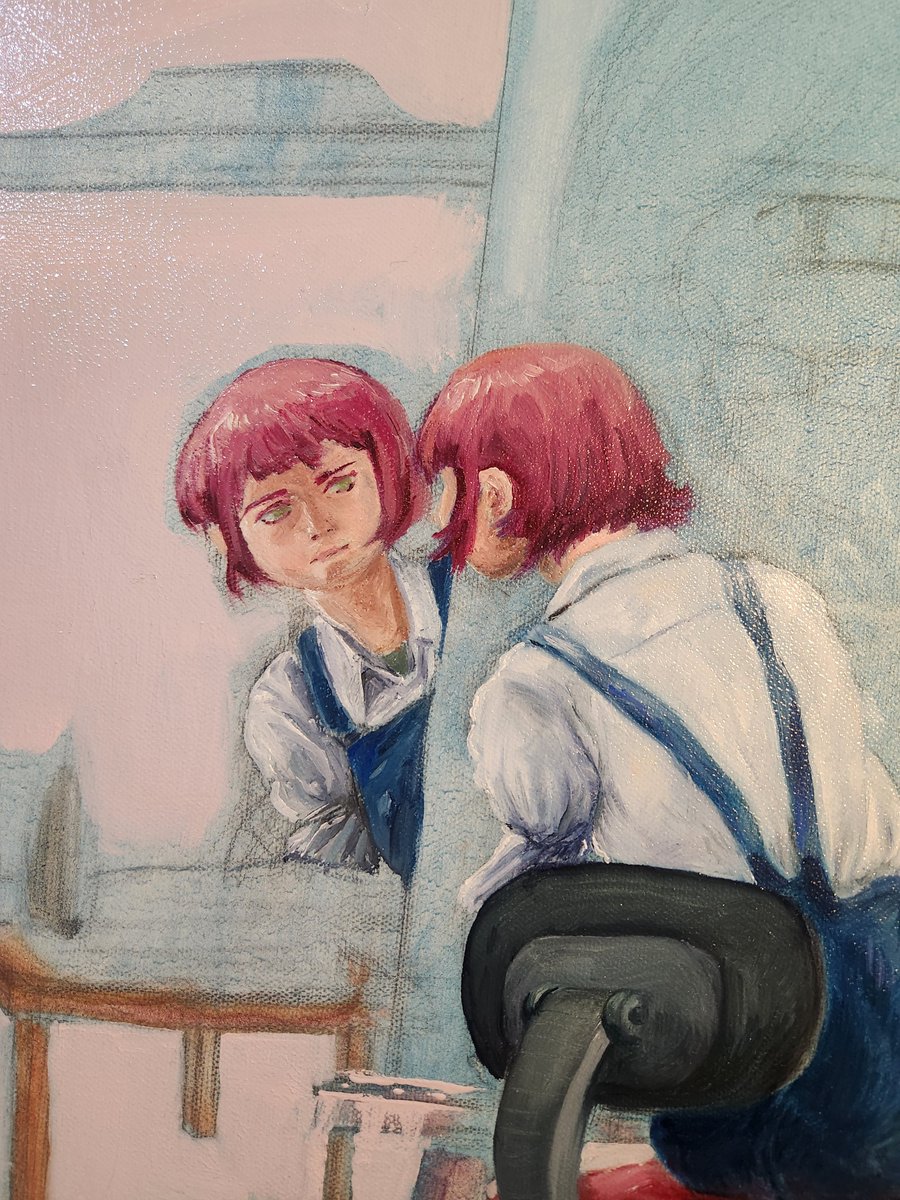 So, the Rin painting was accepted into a gallery for a temporal exposition, let's hope i also get a reward for it jsjs