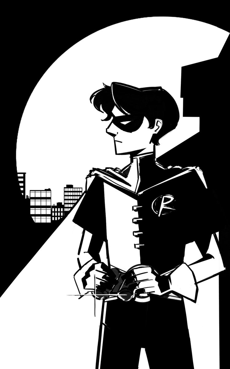 Saltysaurous's tweet image. Wasn’t sure which Robin I had in mind drawing this so I guess it’s Tim!
#timdrake #robin #dc