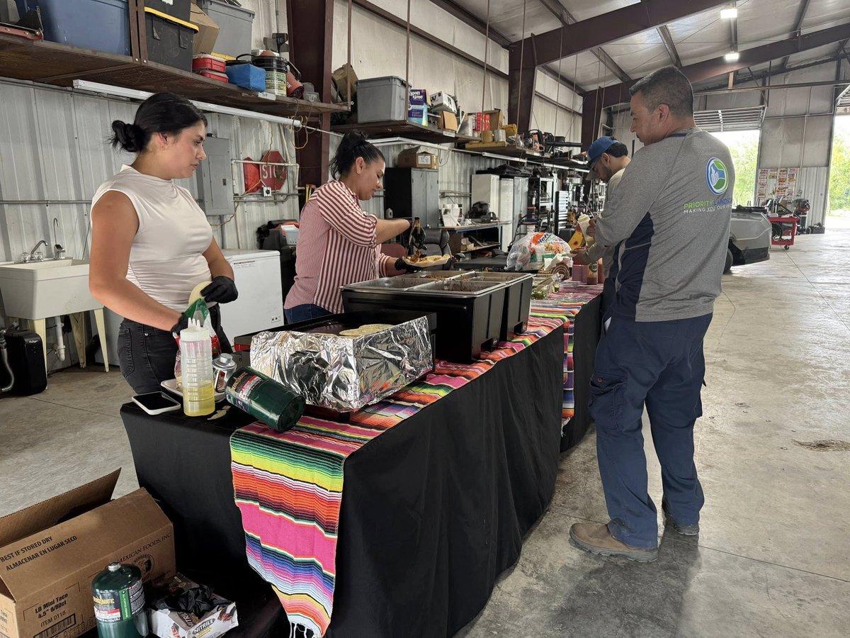 priorityland1's tweet photo. Today we held our monthly Tacos and Training session. These combine hands on skills development and safety training with team building. Investing in people, feeding curiosity, and strengthening our culture-one delicious session at a time. #tacosandtraining #MakingYouOurPriority https://t.co/8HzC0pR1db