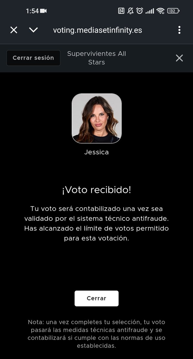 Llamamiento a todo el #TeamJessica ❣️ , todos unidos podemos salvarla!! #SVAllStarsGala3 . Dejad votos con hora (muy importante) aqui ⤵️