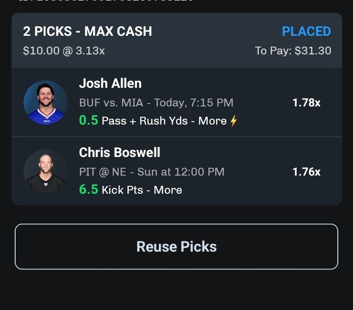 EnerqyPicks's tweet photo. Chalkboard Josh Allen free pick. https://t.co/F8rhGCh4tt