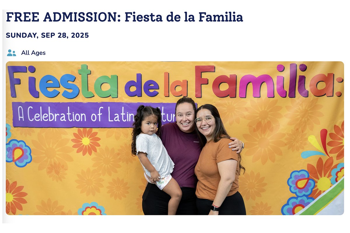 Avondale  Meadows Ac (@amasocial7) on Twitter photo 📣 Free event alert! The Children's Museum is celebrating Latin American cultures with a free "Fiesta de la Familia" event from 10 am–3 pm on Sunday, 9/28, and tickets are available starting today. Get yours now!childrensmuseum.org/visit/calendar… 📣 Free event alert! The Children's Museum is celebrating Latin American cultures with a free "Fiesta de la Familia" event from 10 am–3 pm on Sunday, 9/28, and tickets are available starting today. Get yours now!childrensmuseum.org/visit/calendar…
