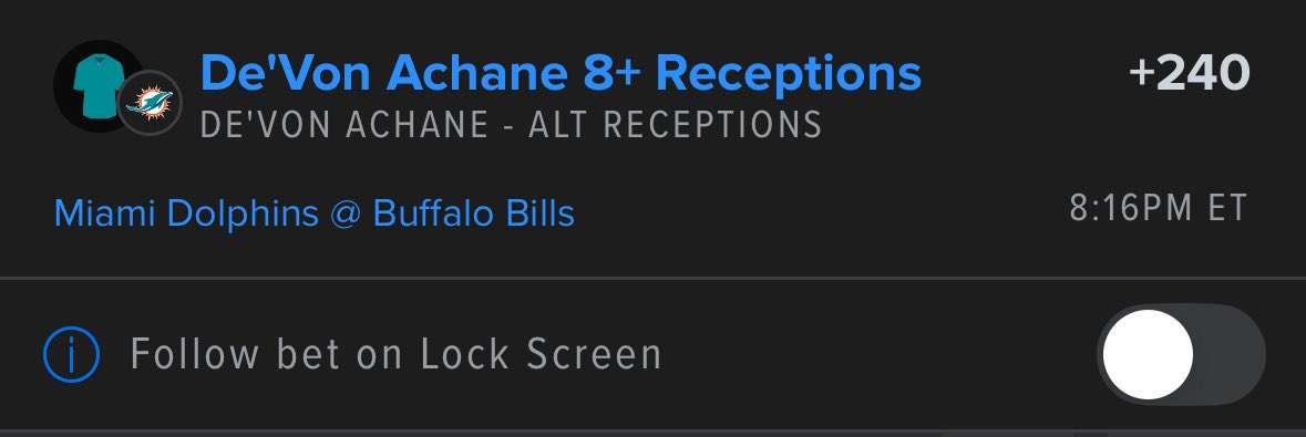 bricklord37's tweet image. DEVON ACHANE RECEPTIONS 

+7 RECEPTIONS 
+8 RECEPTIONS