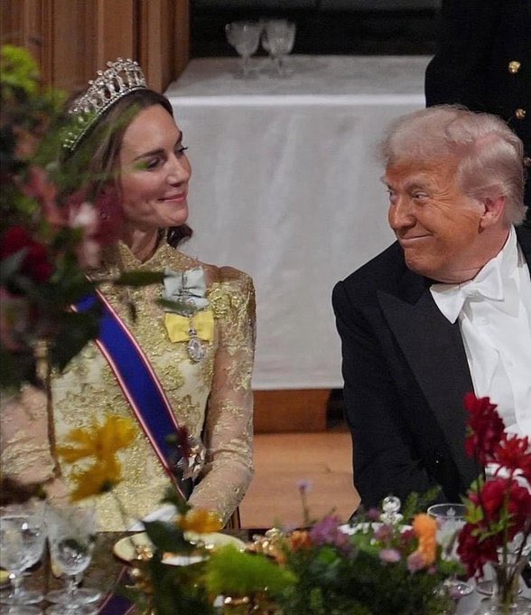 POTUS &amp; the princess. Trump is the only US president to have two state visits to Britain.