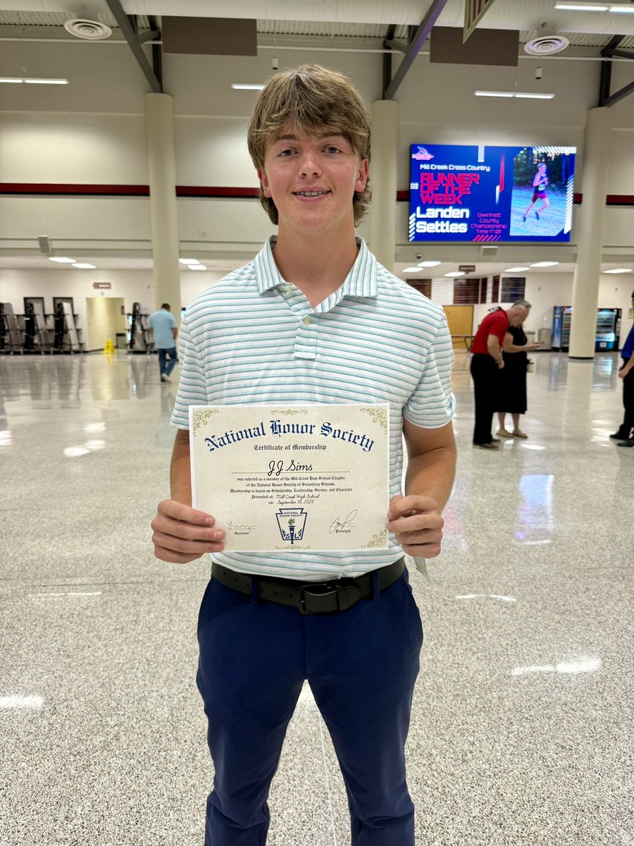 Inducted into National Honor Society tonight