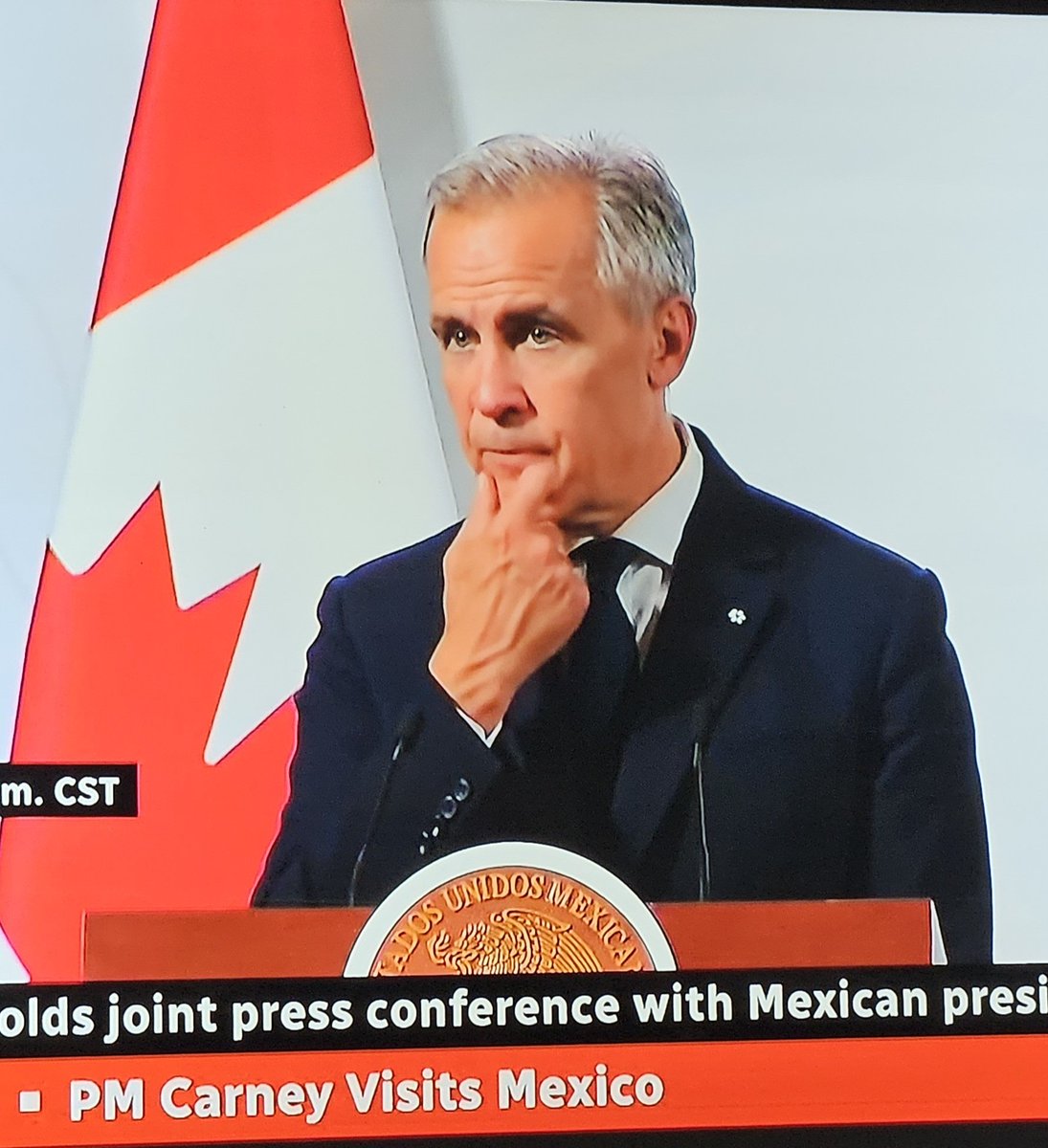 soupstack's tweet image. Our fearless Canadian leader,                "Monty" having a "Sleepy Joe"
moment.
I hate their country. 
#ElbowsWhere?