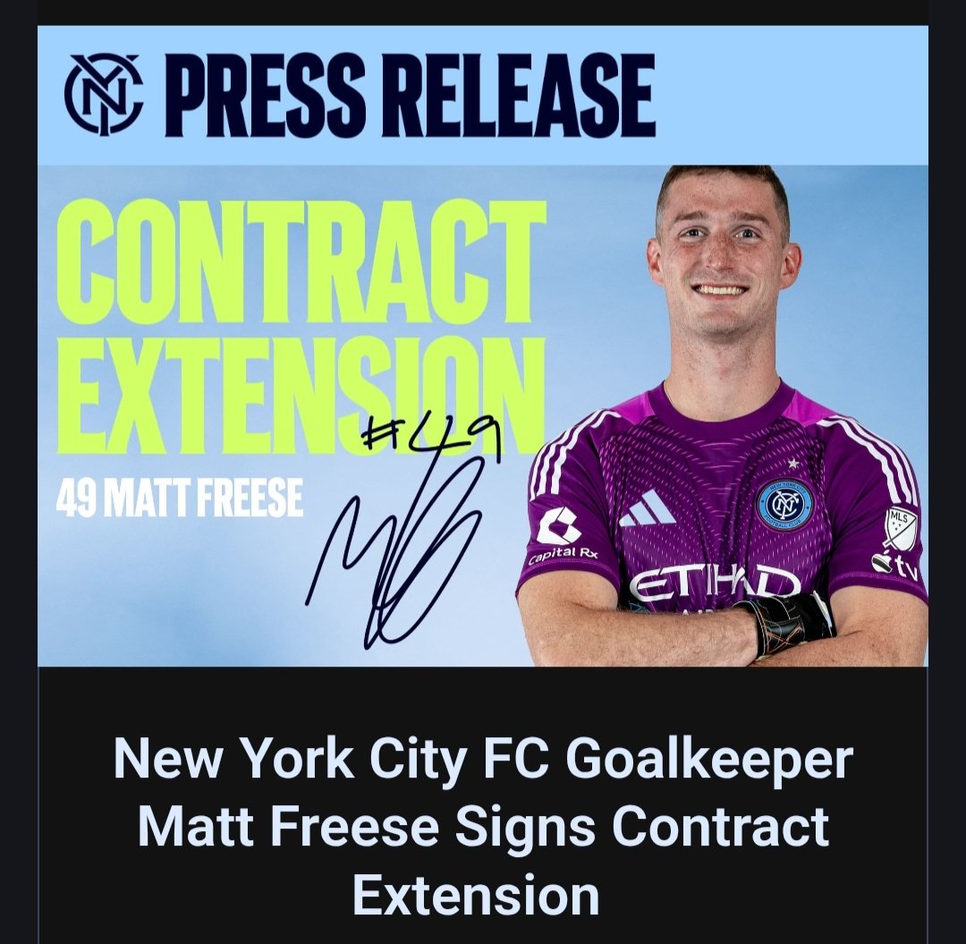 scottchurchson's tweet photo. Press Release in First Comment!
#NYCFC #MattFreese https://t.co/nXXk42k0t2