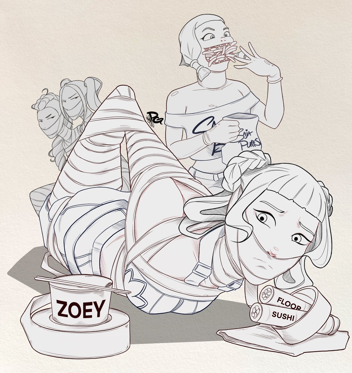WIP - The runner up one-off for September, Zoey (K-pop Demon Hunters) 😈
