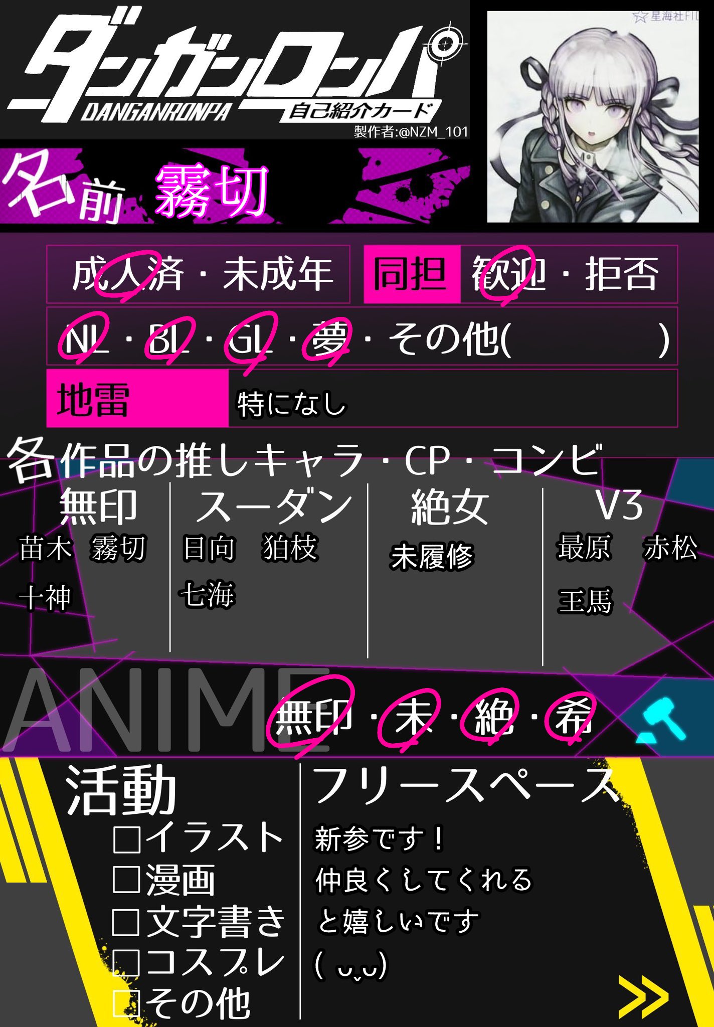 霧切 (@ronpa_31) / X
