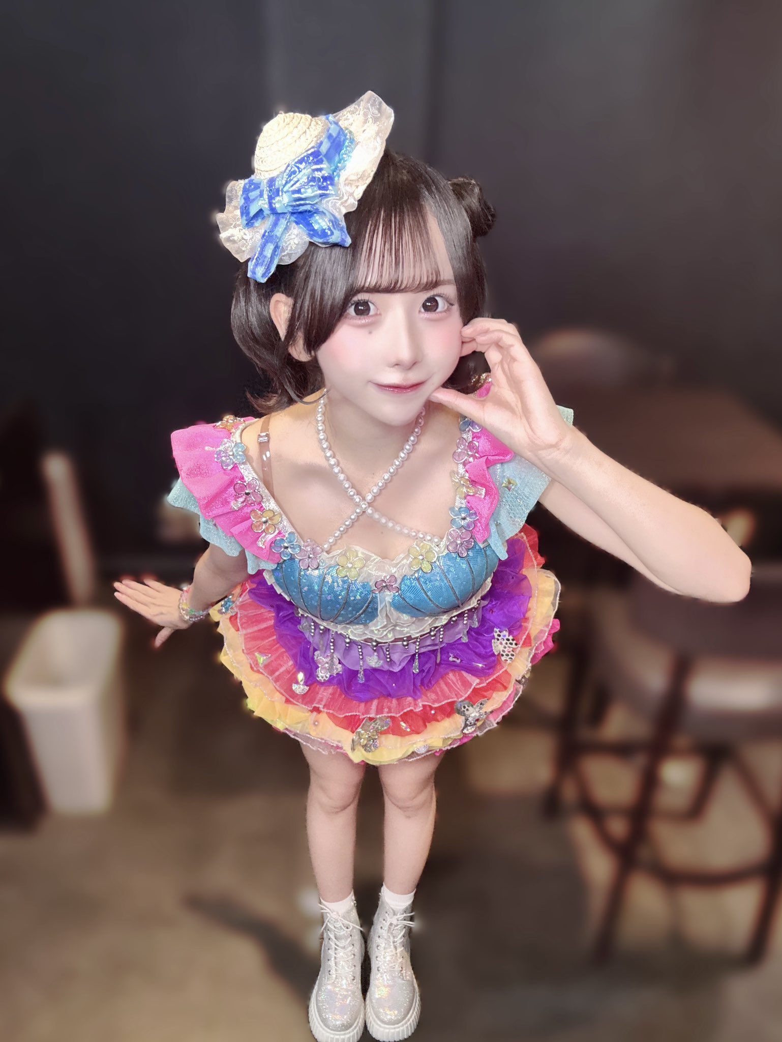 チームいちご ランチェキ 栗原舞優 3枚セット　虹のコンキスタドール リール動画 チームいちご ランチェキ 栗原舞優 3枚セット 虹の