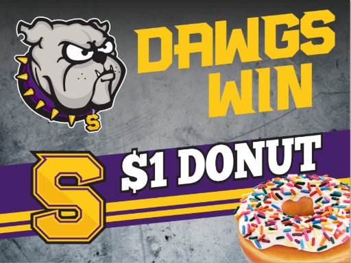 Soccer wins big 8-0. So start your friday off, right bulldog nation. $1 dollar donut on the way to school. Let's goooo. Spread the word. Dunkin' across from Nissan. <a href="/SmyrnaBulldog/">Smyrna Bulldog</a> #smyrnarunsondunkin