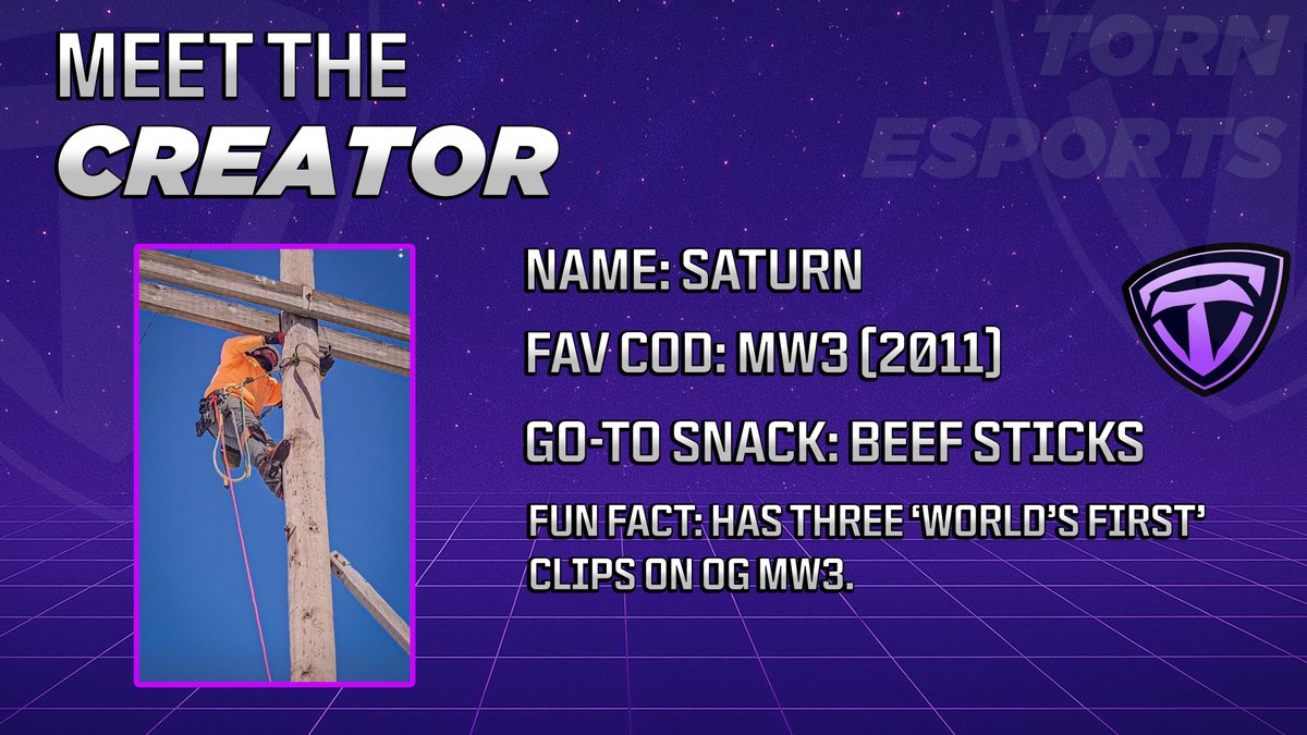 Torn (@gg_torn) on Twitter photo Meet the creator!
๐ฎ <a href="/SaturnCDL/">Torn SATURN</a>
A closer look at one of our Torn RC winners, Saturn! Meet the creator!
๐ฎ <a href="/SaturnCDL/">Torn SATURN</a>
A closer look at one of our Torn RC winners, Saturn!