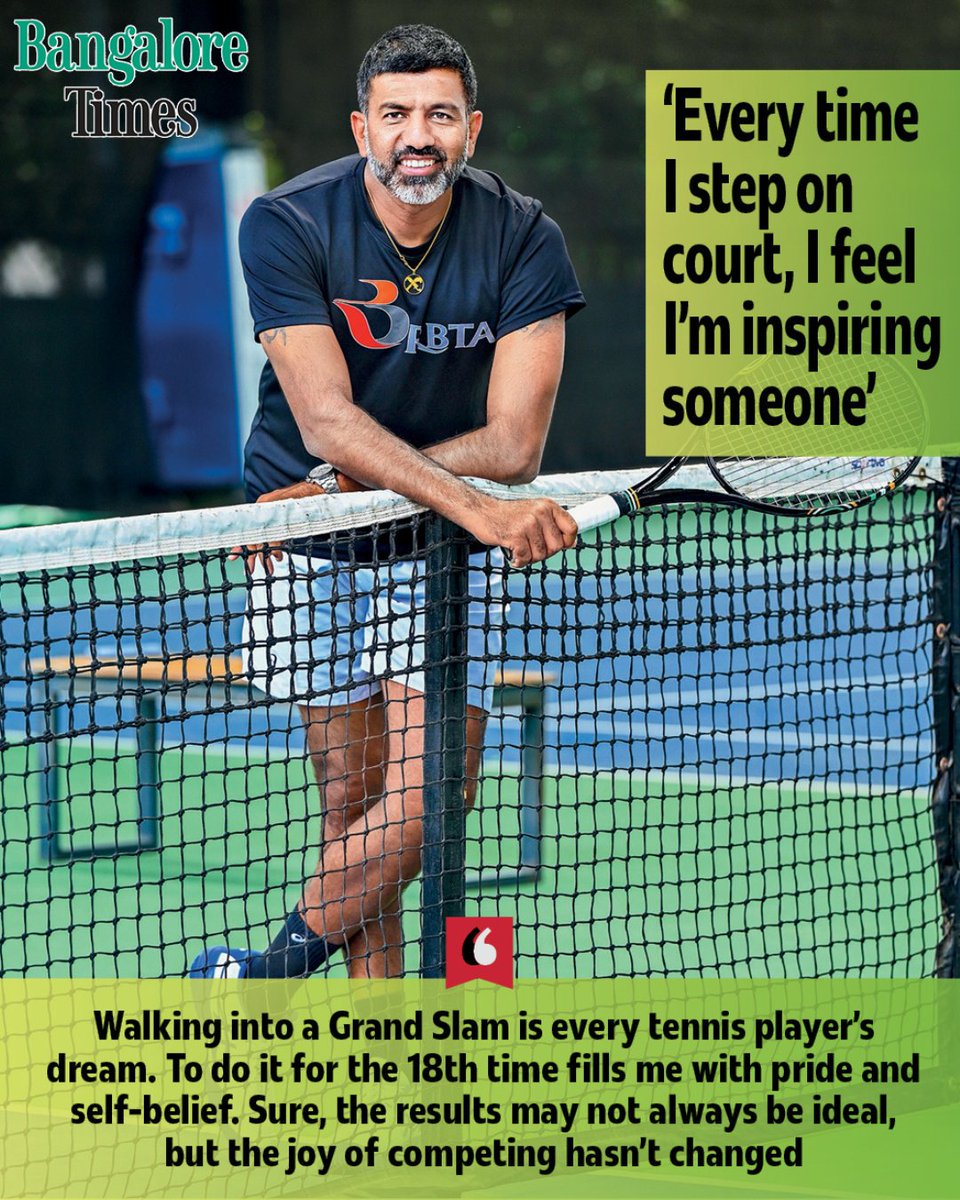 Bangalore Times (@bangaloretimes1) on Twitter photo Indian tennis ace <a href="/rohanbopanna/">Rohan Bopanna</a>, speaks about the longevity, his love for the game and what keeps him going after nearly two decades of playing professionally 🎾🔥
Read the full article here
timesofindia.indiatimes.com/entertainment/…
#rohanbopanna #tennisplayer #athelete #indiantennis Indian tennis ace <a href="/rohanbopanna/">Rohan Bopanna</a>, speaks about the longevity, his love for the game and what keeps him going after nearly two decades of playing professionally 🎾🔥
Read the full article here
timesofindia.indiatimes.com/entertainment/…
#rohanbopanna #tennisplayer #athelete #indiantennis