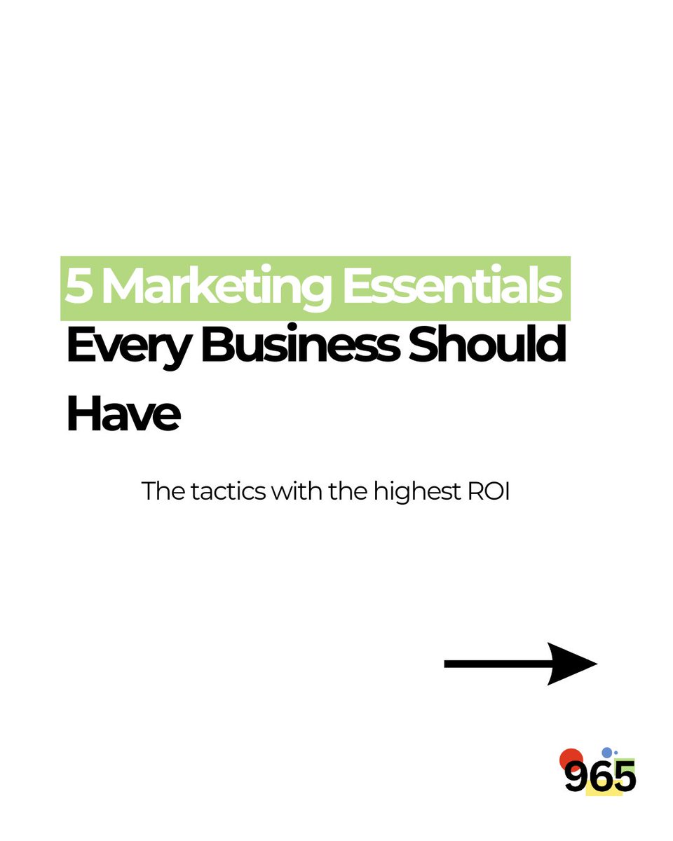965mkt's tweet photo. ↓The 5 top ROI digital marketing tactics.
Stay ahead of the game with:
➡️SEO
➡️Content
➡️Social Media
➡️Email
➡️Paid ads

all methods are PROVEN to get you conversions when linked together and done RIGHT.

The earlier you start, the sooner you grow. https://t.co/mz2KEqtfxR