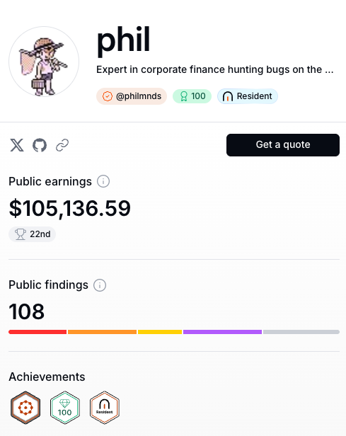 phil (@philbugcatcher) on Twitter photo From here...
... to there.
Check out how I find ways to break smart contracts:
x.com/philbugcatcher… From here...
... to there.
Check out how I find ways to break smart contracts:
x.com/philbugcatcher…