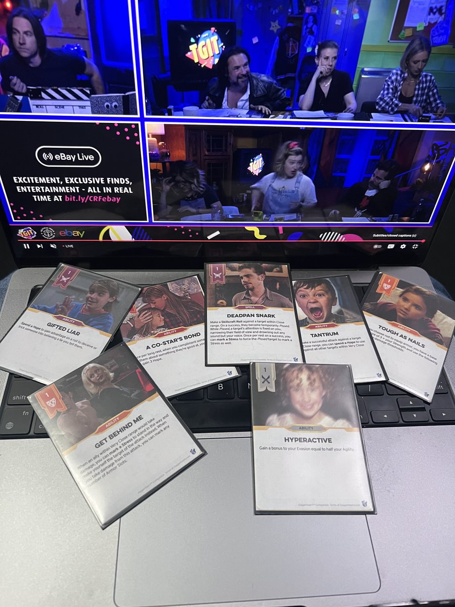 CriticalRole's tweet photo. Pssssst, wanna see @matthewmercer's homemade #Daggerheart cards for our live stream this evening? #CriticalRole https://t.co/yqMGjS2Bwg