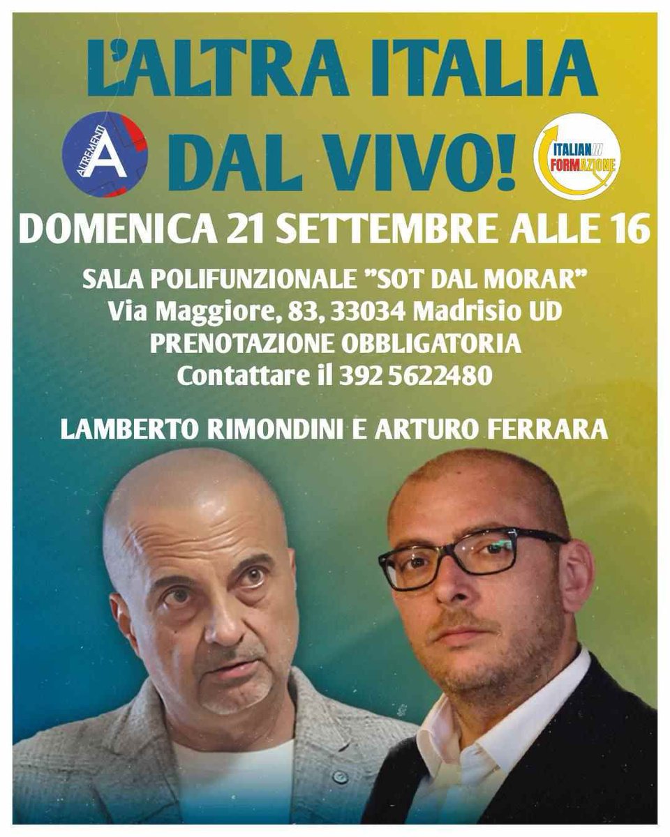 Ci vediamo sabato e domenica nei nostri appuntamenti dal vivo!