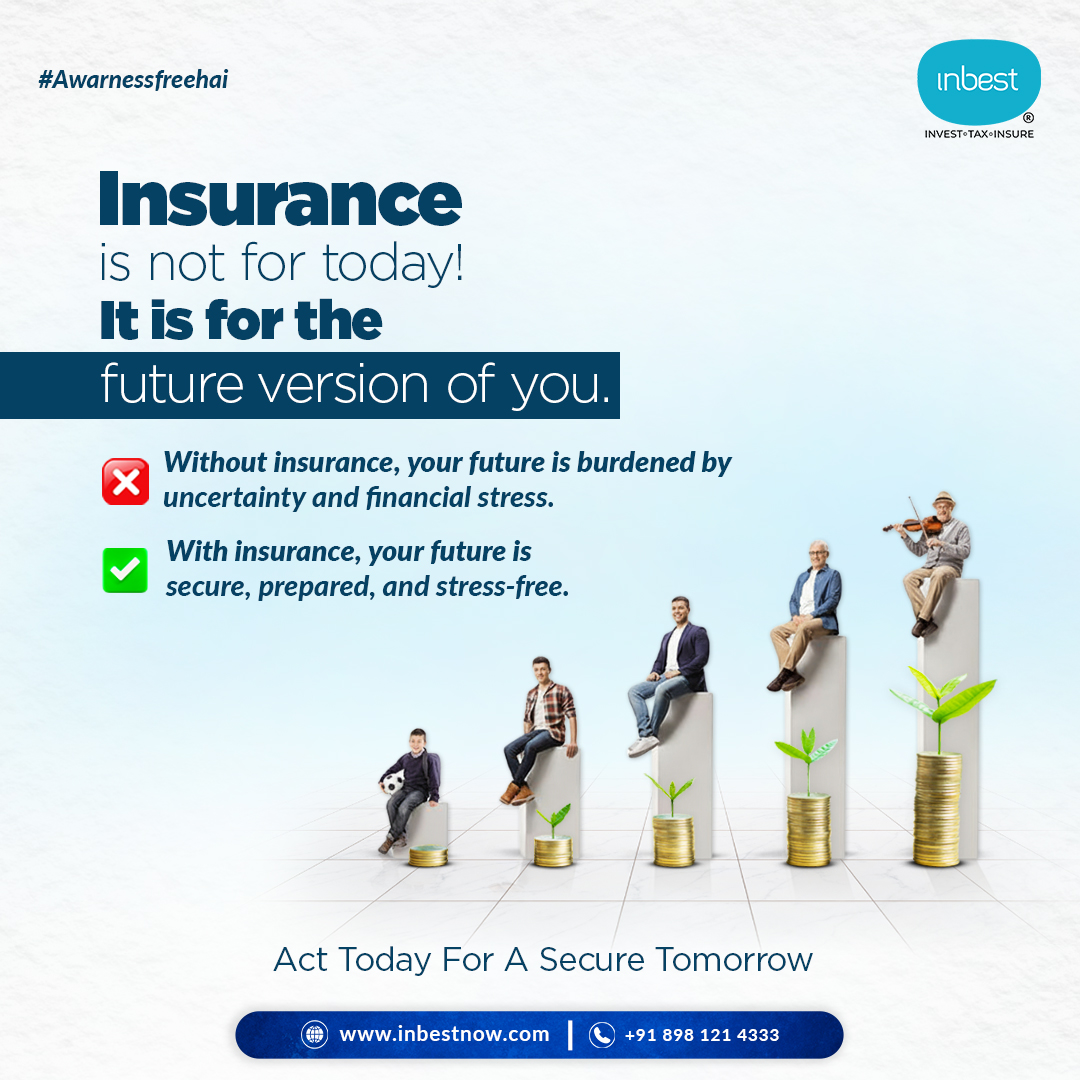 InbestFinancial's tweet photo. 💡 Insurance isn’t for today — it’s for the future you.
✅ With insurance: secure, prepared &amp; stress-free.
❌ Without it: uncertainty &amp; financial burden.
👉 Act today for a secure tomorrow!
#Awarnessfreehai #Insurance #Inbest https://t.co/iveMAmAYAW