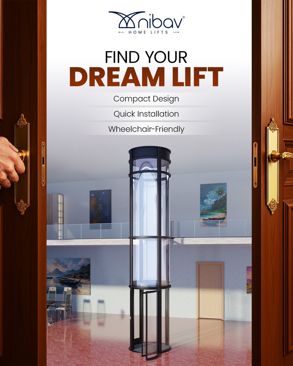 nibavmalaysia's tweet image. ✨ Small in space. Big on comfort.
From quick installation to wheelchair access, your Nibav lift adapts to your life.

#NibavHomeElevators #NibavMalaysia #HomeLiftsMalaysia #SmartLivingMalaysia #innovationathome #luxurylifestyle #engineeringexcellence #explorepage #views