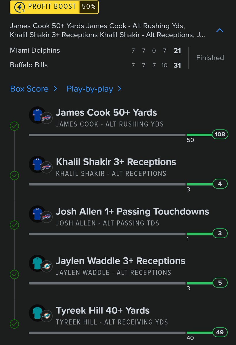 LaundrymatM's tweet photo. Once again thanks @FDSportsbook  #nfl #parlays #fanduel #sports ✅️ https://t.co/IgibtTw8al