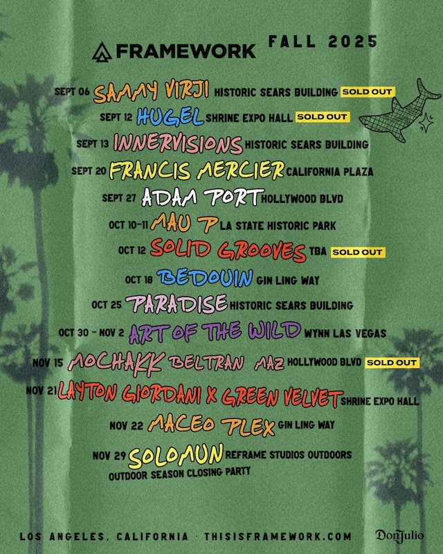 Framework Sets Los Angeles Ablaze with Epic Fall 2025 Underground Music Season