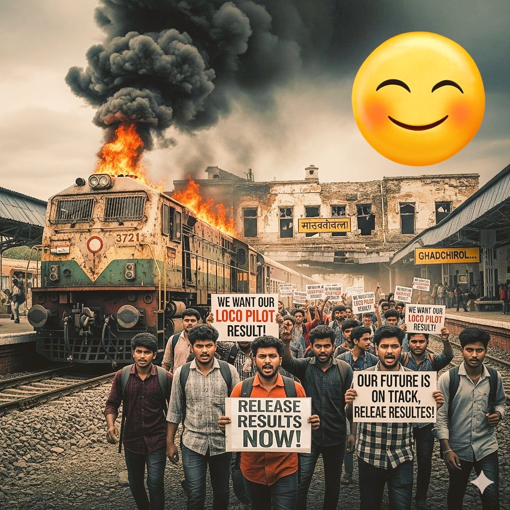 पिछले 20 महीने से Alp vacancy को लेकर युवा Result जारी करने की मांग कर रहे हैं...

समय पर रिजल्ट जारी होगे तो देश में बेरोजगार युवाओं को राहत मिलेगी...

युवाओं के हित में फैसला ले...

#ALP_RESULT_DO