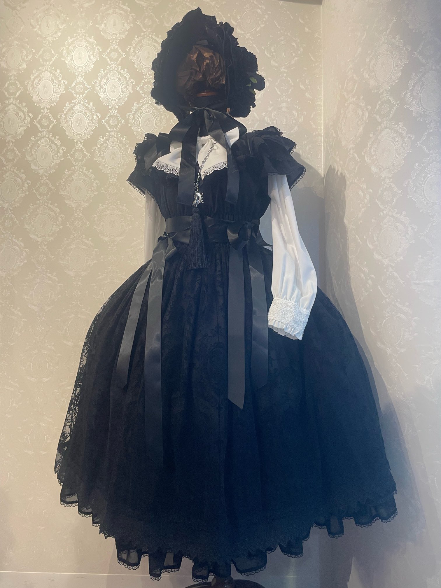 【※ベルトなし】アトリエピエロ　黒　ワンピース ATELIER-PIERROT | アトリエピエロ ワンピース (USED)の通販(143