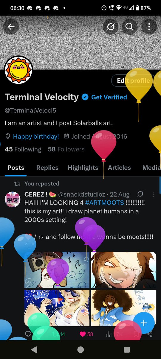 TerminalVeloci5's tweet photo. Yay it's my Birthday today!!!! https://t.co/DS4vf6C8V3