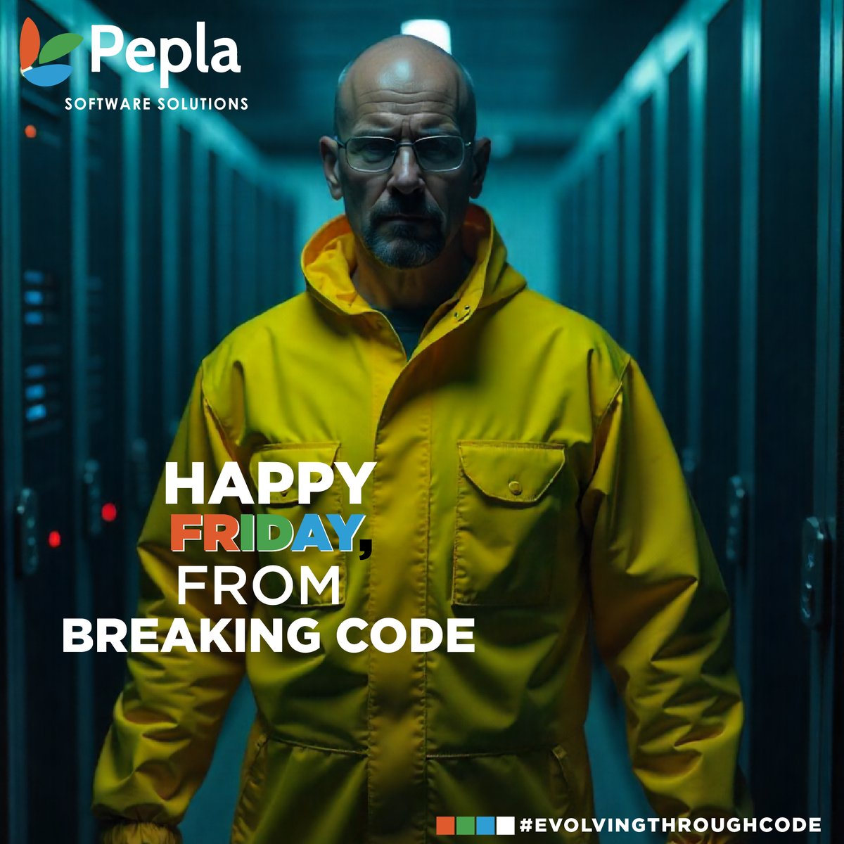 PeplaInfo's tweet image. “I am the one who deploys.” This Friday, we’re cooking up more than just commits — we’re Breaking Code. Clean builds. Dangerous bugs eliminated. Deploys so smooth, they’re borderline illegal.
#BreakingCode
#PeplaSoftwareSolutions