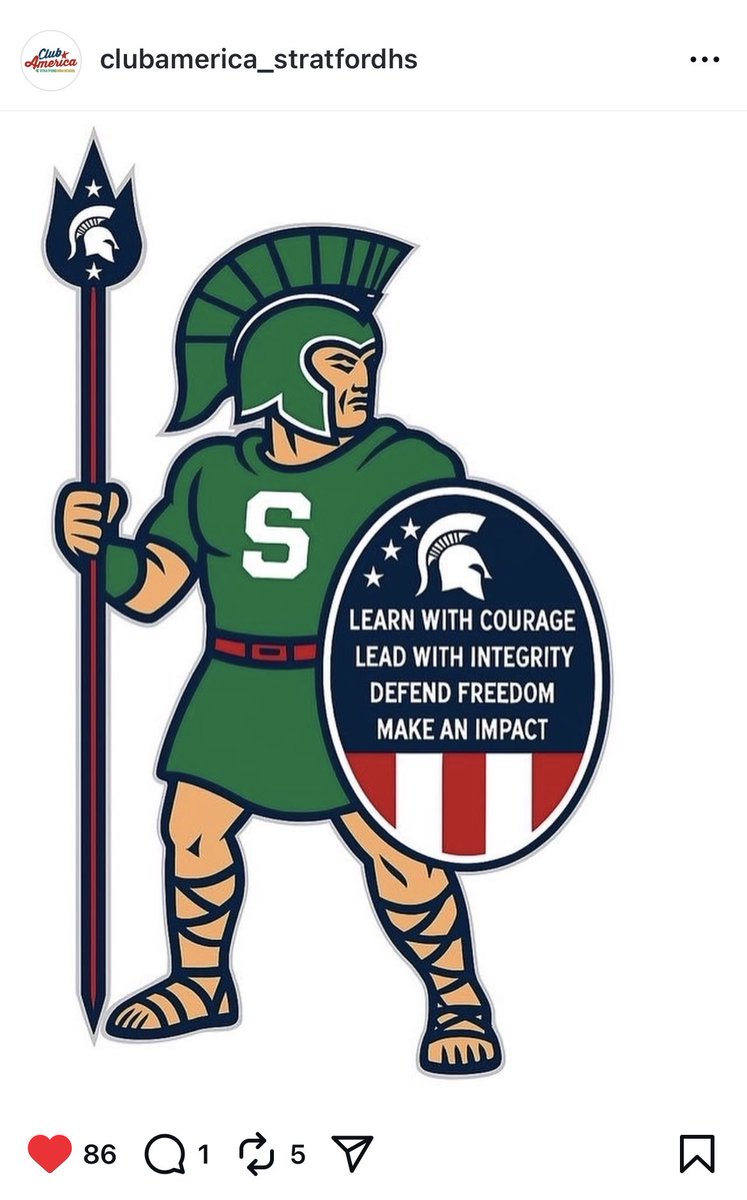 Look at this amazing logo the Stratford High School TPUSA Club America students have for their potential club.  Love how they incorporated the Trojan mascot &amp; Charlie’s likeness. Can we all pray that they get a teacher sponsor so that they are able to be an official club?
