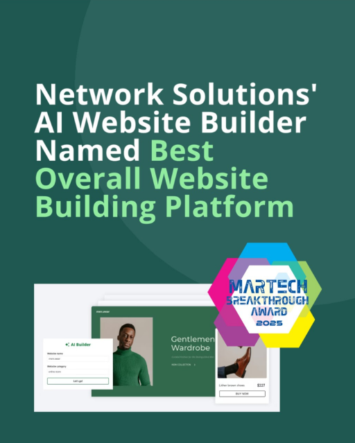 files_fold's tweet photo. Network Solutions' AI Website Builder Named Best Website Building Platform #teamnewfold https://t.co/jMIW8YDE29 https://t.co/7Q47Yq2Xra