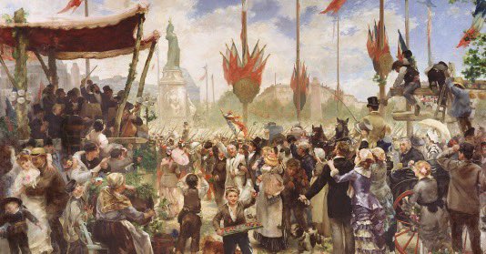 Mp97440's tweet image. Ici aujourd’hui, on travaille sur les symboles de la République en partant d’un tableau d’Alfred Roll 🇫🇷 #3e
Ça me renvoie à mon sujet d’histoire lors de mon premier passage d’oraux de l’agrégation : « L’enracinement de la République à la fin du XIXe siècle »