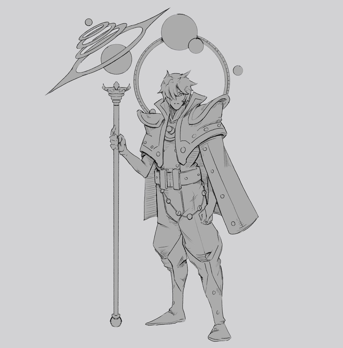 Day 18 of my sketchtember challenge where I try to design a character each day