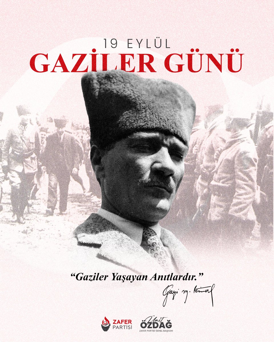 Atatürk'e TBMM tarafından Gazi ve Mareşal unvanlarının verilişinin yıl dönümünü kutluyor, vatanın ve milletin istikbali için bedel ödemiş gazilerimizi saygı ve minnetle anıyorum.