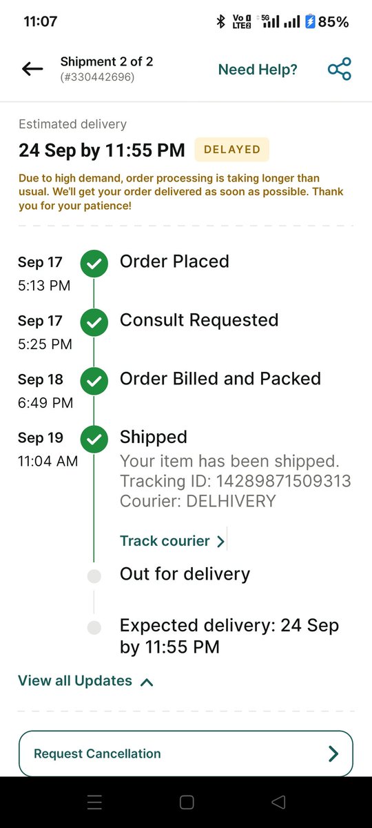 RupinTG's tweet photo. @Apollo24x7 Ordered BP medicines with 6-hour delivery. Now Apollo 24/7 shows delivery on 24 Sept! Is this a joke? These are life-saving medicines, not groceries. Absolutely unacceptable! https://t.co/hZjetBWKY2