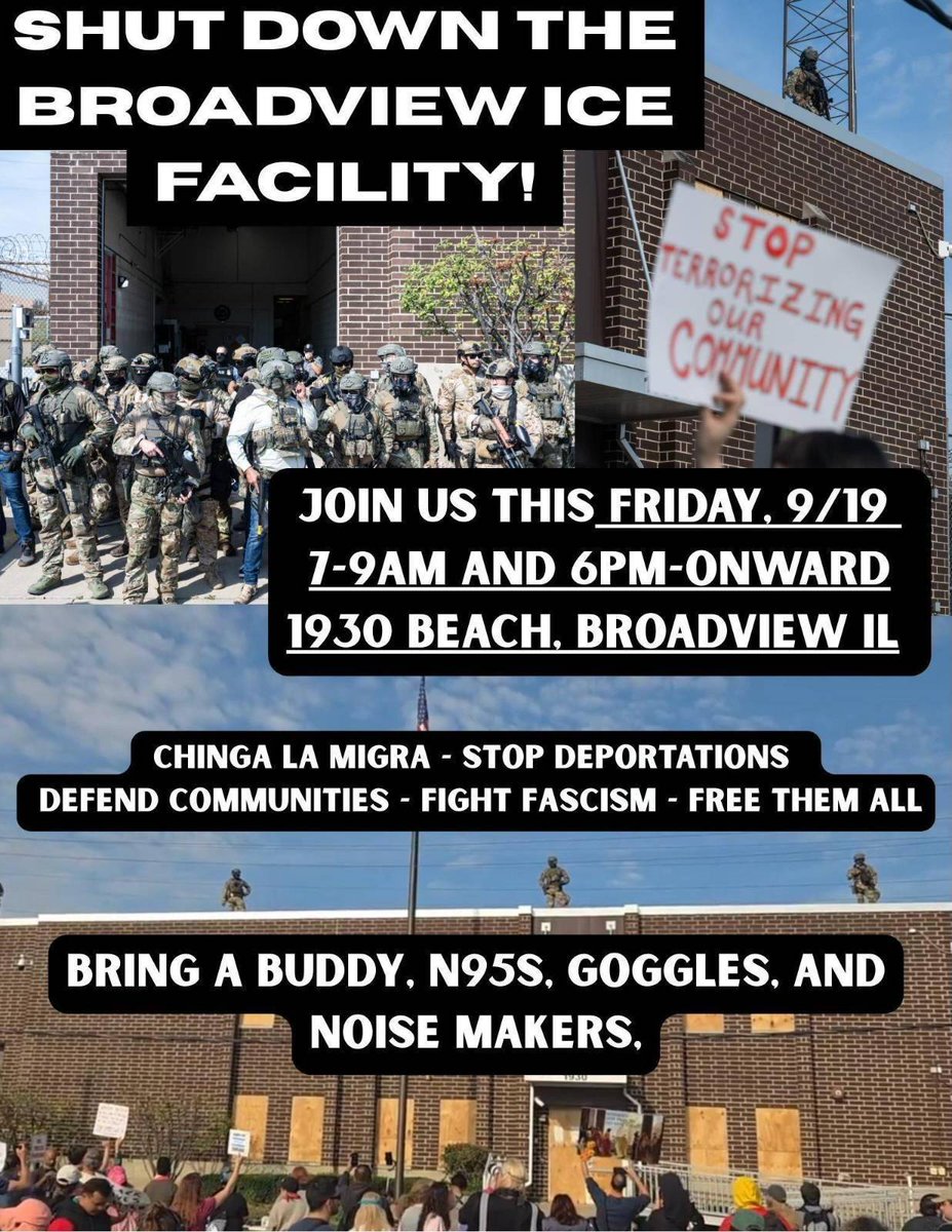 abolitionistjoh's tweet photo. UPCOMING ILLINOIS EVENTS
FRIDAY 9/19/25
#DEFUNDfacebook
#DEFUNDyahoo
#DEFUNDcomcast
#DEFUNDxfinity https://t.co/Wm1E4IzshS