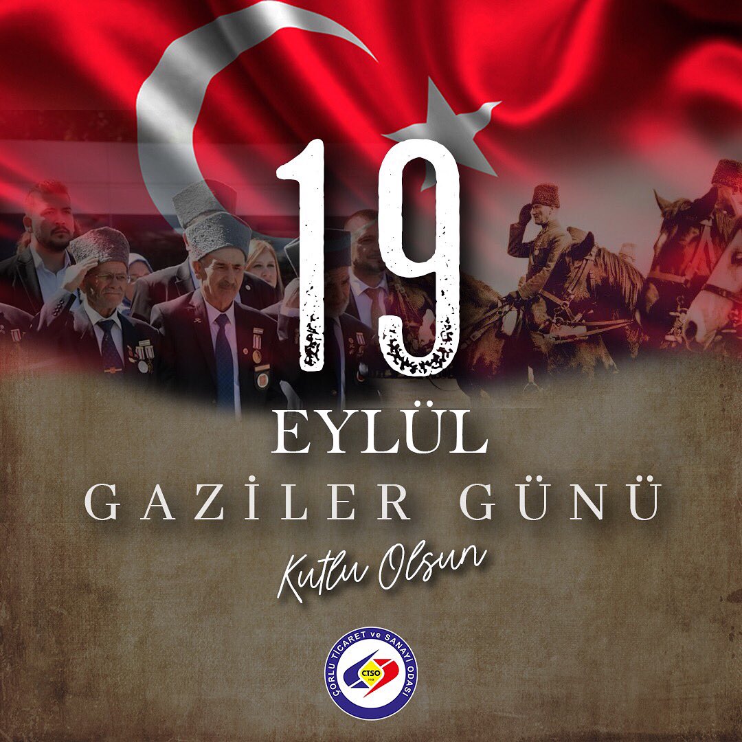 19 Eylül Gaziler Günü’nde, Başkomutan Gazi Mustafa Kemal Atatürk başta olmak üzere tüm kahraman gazilerimizi minnet ve saygıyla anıyoruz.
#GazilerGünü #19Eylül