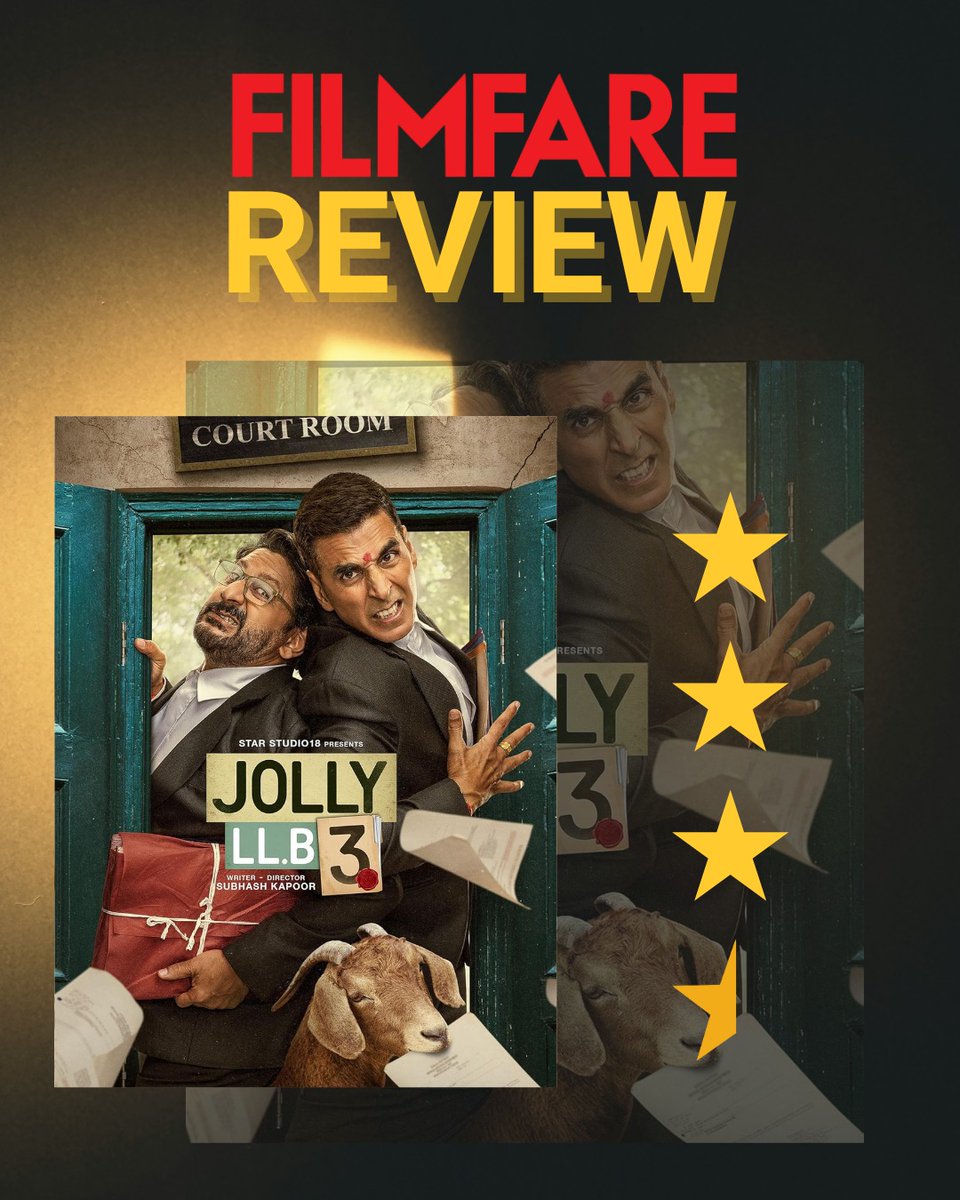 #JollyLLB3 Review
"Watch the film for its powerful message. As said earlier, in today's times, when filmmakers are turning to propaganda, it's nice to see a director making films on real issues. Kudos to Subhash Kapoor for his courageous brand of filmmaking," says Devesh Sharma